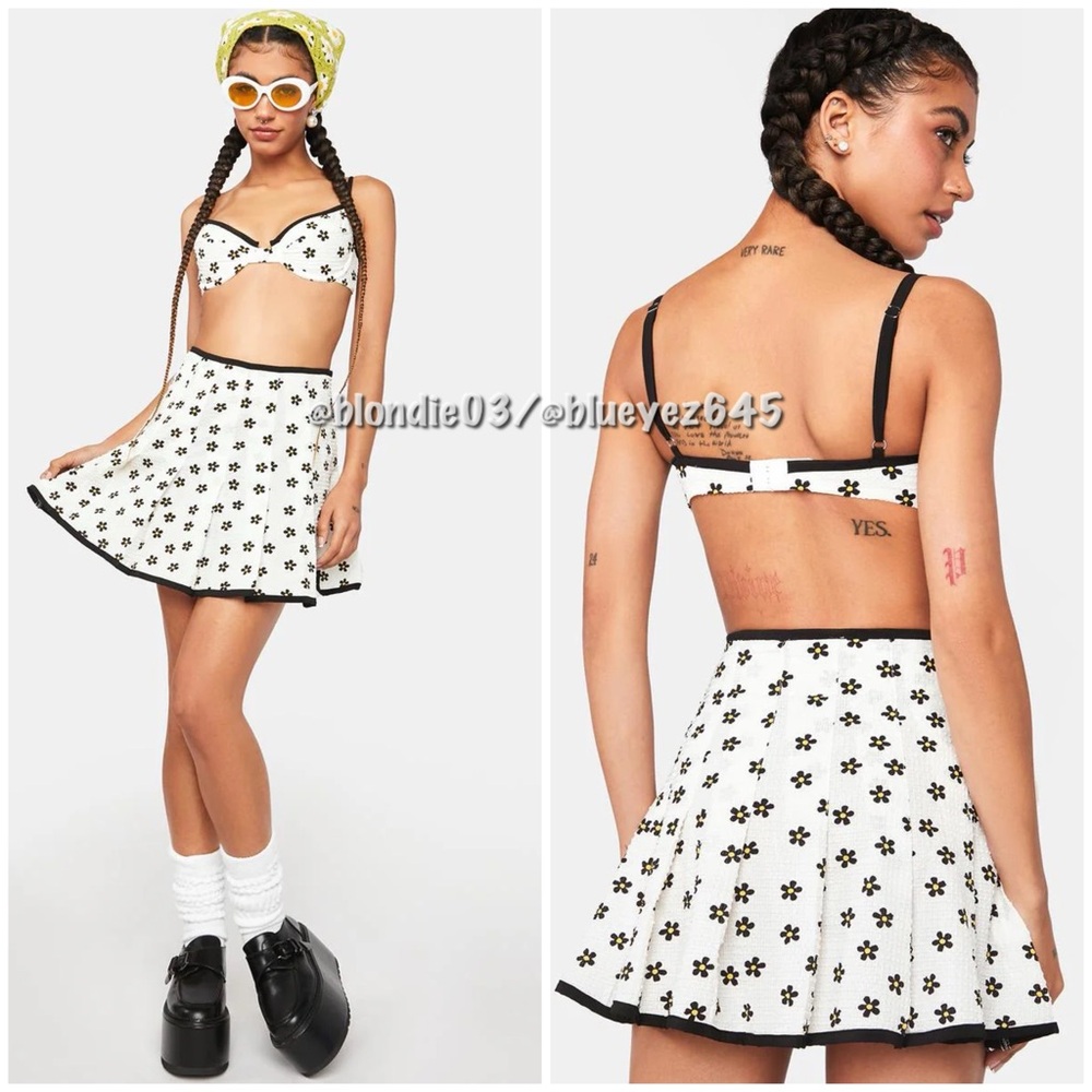 For Love & Lemons Brenda mini skirt M - Picture 2 of 5